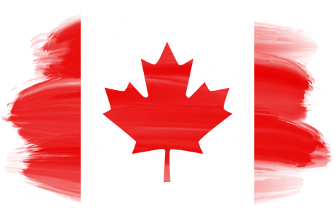 Canada Flag Brushstroke  